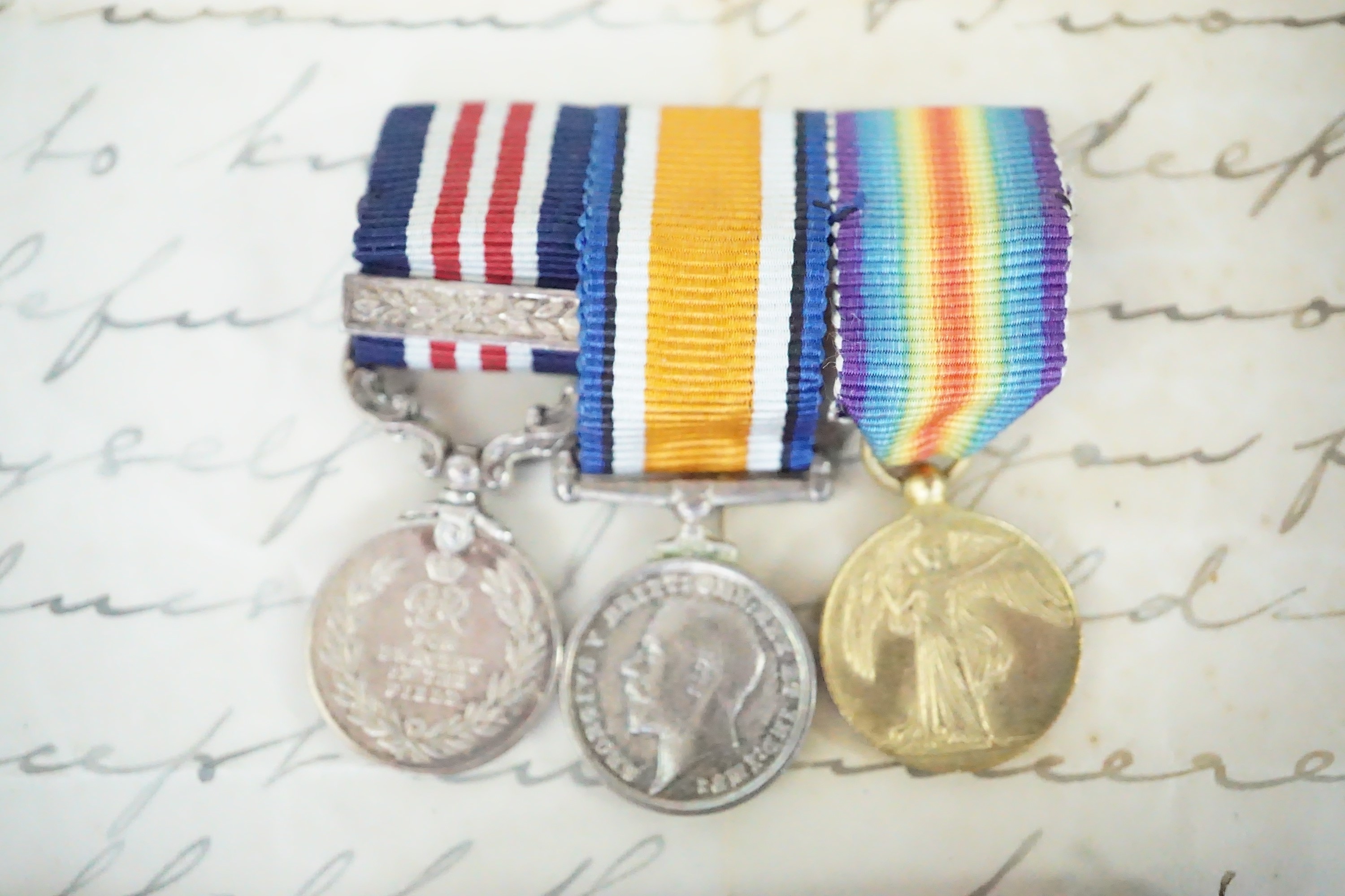 A Great War gallantry and sibling medal group, comprising Military Medal and Bar, British War and - Image 2 of 15