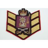 A QEII Coldstream Guards colour sergeant's full dress rank badge