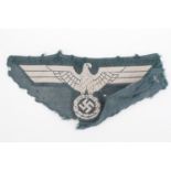 A German Third Reich army BeVo cap badge