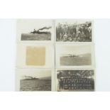 A group of Great War photographic postcards depicting Royal Navy and Naval Air Service personnel,