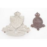 Edinburgh and Cambridge University OTC cap badges