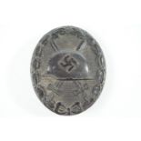 A German Third Reich black wound badge