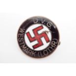 A German Third Reich DVG [Deutscher Volksgenossen Bund / German Fellow Countryman League] badge