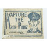 A Great War anti-German game "Kapture the Kron Prinz" in original carton, patented in 1916, 9.5 cm x
