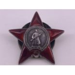 A Soviet Order of the Red Star, numbered 2267422