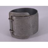 A bangle fabricated from metal salvaged from the wreck of airship / Zeppelin LZ84