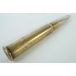 A Great War trench art propelling pencil fabricated from a 1910 .303 rifle cartridge