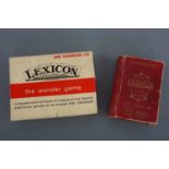 Two vintage Waddington's Lexicon card games