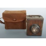 An early 20th Century Ever Ready torch together with a box Brownie camera