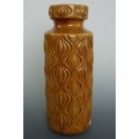 A large West German studio pottery vase, 41 cm high