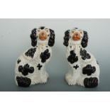 A pair of Staffordshire dogs, 26cm high
