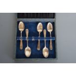 Five silver coffee spoons, Dawson (Birmingham) Ltd, Sheffield, 1944