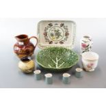 Ceramics including an Arthur Wood jug, a Portmerion dish, a vase etc.