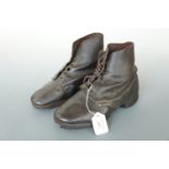 A pair of Great War ankle boots