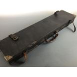 An antique gun case, 82 cm x 20 cm x 8 cm