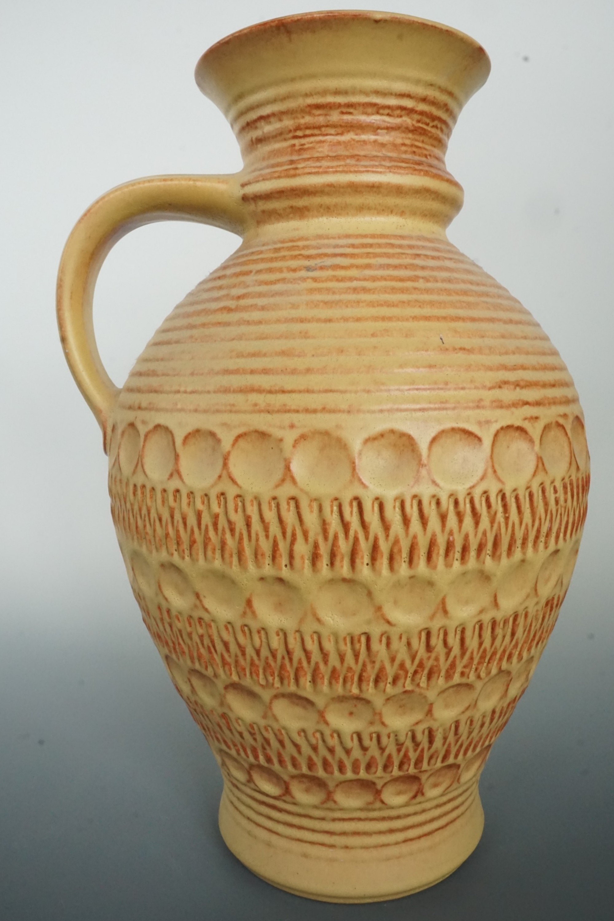 A large Bay Keramik West German jug, 41 cm high