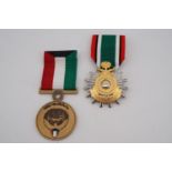 Two Gulf War Kuwait liberation medals