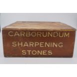 A late 19th / early 20th Century "Carborundum Sharpening Stones" shop display box with