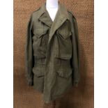 A US army M43 Field Combat Jacket and hood