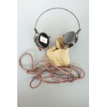 A set of Second World War British army headphones