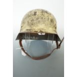 A German Third Reich steel helmet