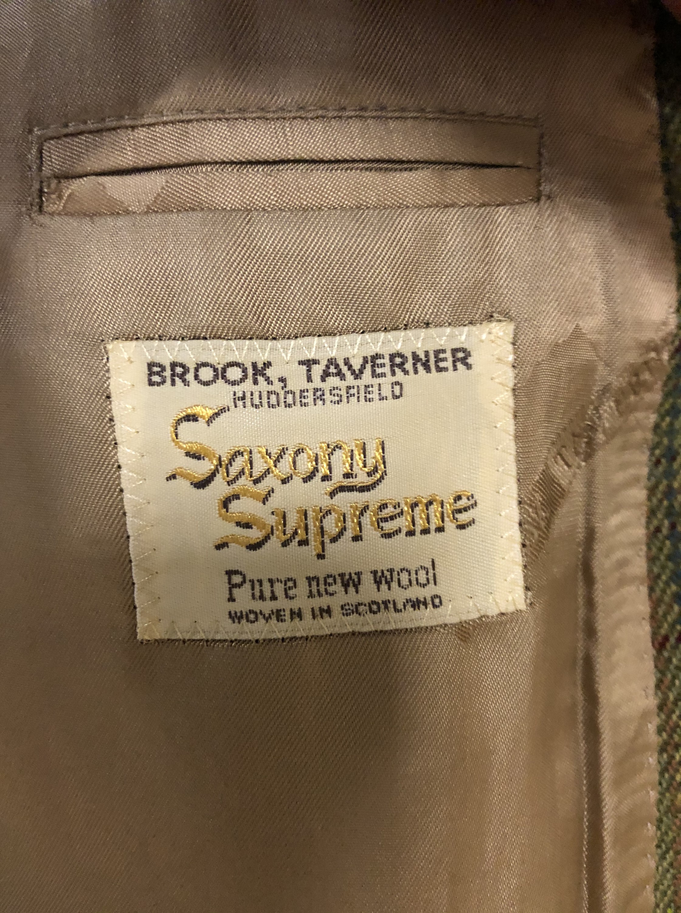 A gents Brook Travener Saxon Supreme tweed jacket, (as new) - Image 3 of 4