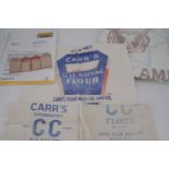 A Carr & Co, Carlisle, 1903 advertising pocket calendar together with printed cotton flour bags