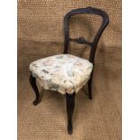 A Victorian salon standard chair