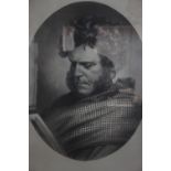 A Victorian aquatint portrait of Hugh Miller (1802 - 1856) self-taught Scottish geologist and