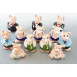 Twelve Nat West piggy bank money boxes