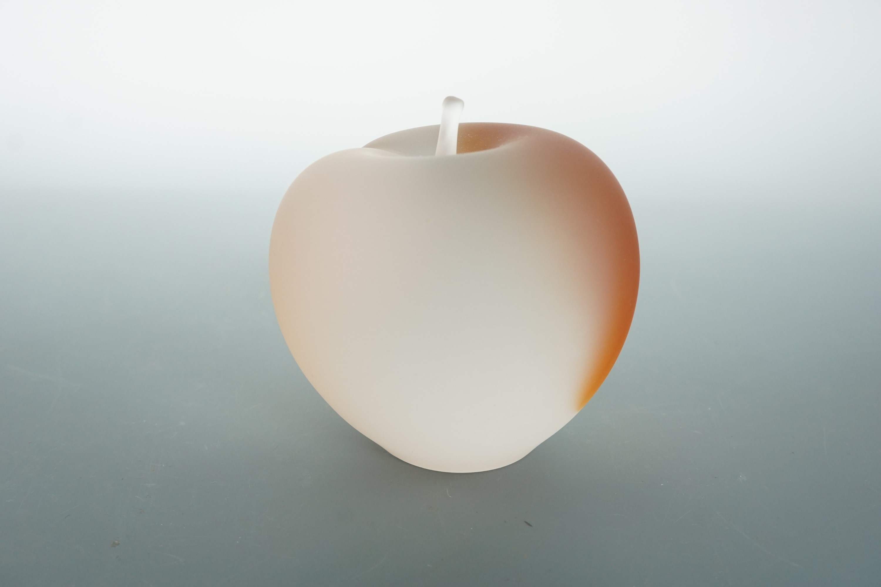 A Wedgwood glass paperweight modelled as an apple - Image 2 of 2