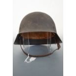 A German Third Reich steel helmet