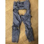 A 1966 RAF Mk 5B Anti-G Flying Suit trousers