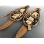 A pair of Second World War snowshoes