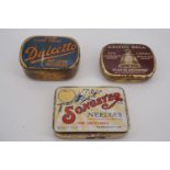 Three gramophone needle tins and needles