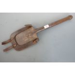 A Great War entrenching tool and carrier