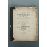 [ Sheet music ] Beethoven, No 5 piano concerto, Breitkopf and Hartel, 7738, circa 1840