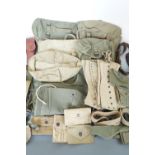 A quantity of US military webbing