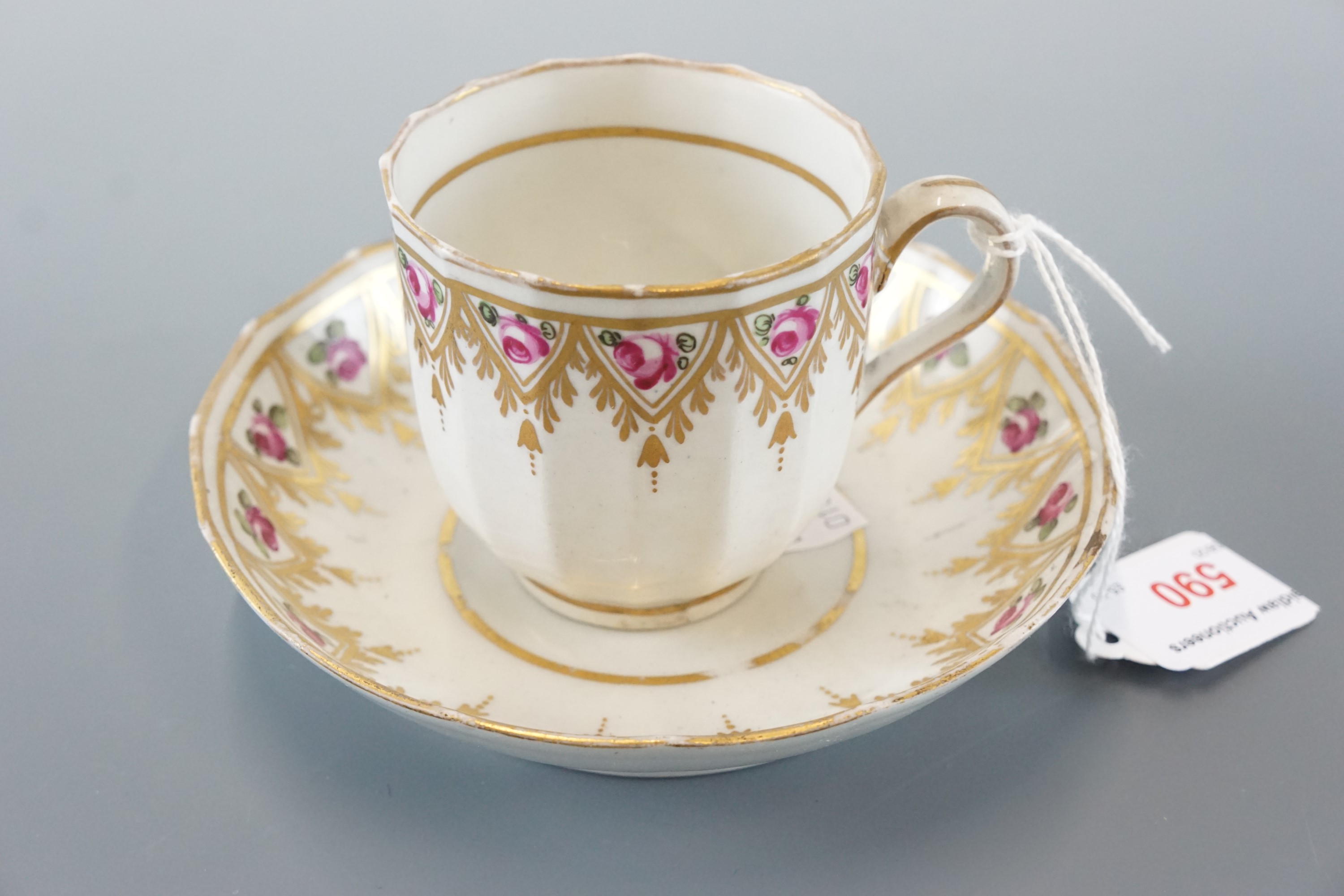 A Georgian cup and saucer