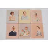 Six 1950s Sampson Low royal commemorative miniature booklets