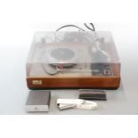 An Ariston record turntable, a Project Phonobox Mk II etc