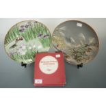 A set of 12 Franklin Porcelain "Birds and Flowers of the Orient" Japanese collectors plates, (one