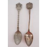 Two Ypres Menin Gate commemorative tea spoons