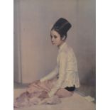 After Sir Gerald Kelly "Princess Saw Ohn Nyun", lithographic print in period frame, circa 1960s,