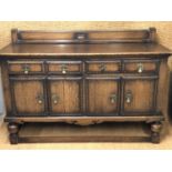 An oak sideboard, circa 1930s, 152 cm x 104 cm high