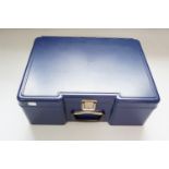 A lockable plastic box of drawers
