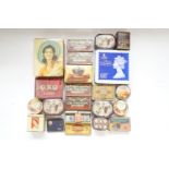 Royal Commemorative and other vintage tinplate boxes together with cigarette and tobacco cartons