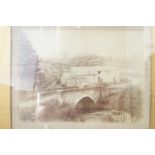 A period photograph of Solport Mill, near Longtown, Cumbria, since lost, in oak frame under glass,