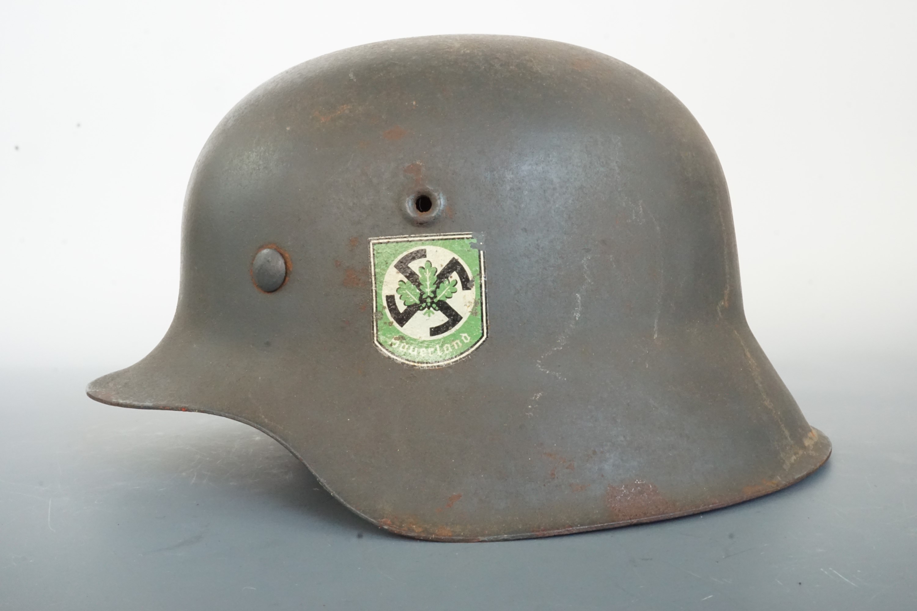 A German Third Reich steel helmet - Image 3 of 3
