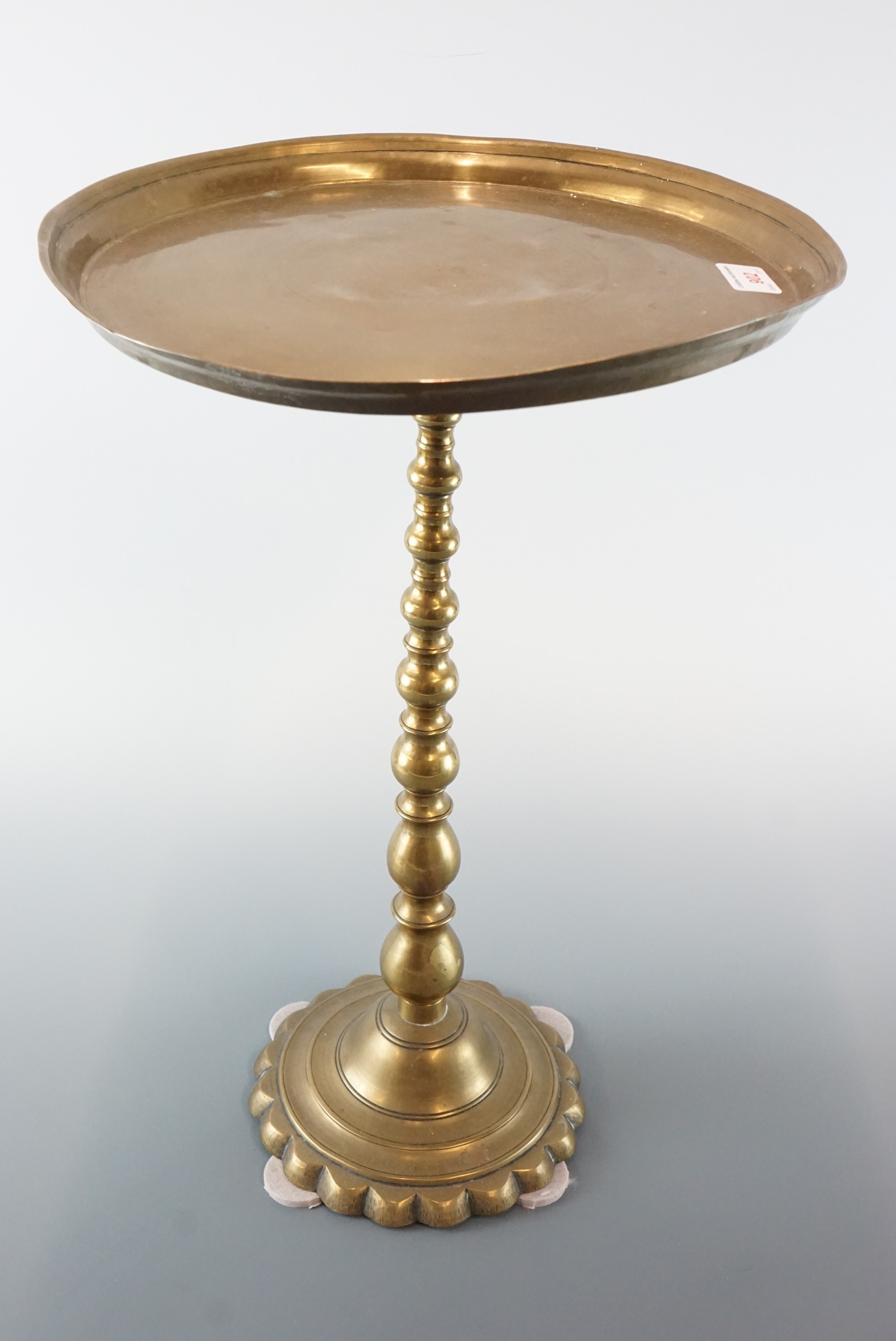 A brass occasional table, 34 cm x 50 cm high - Image 2 of 2